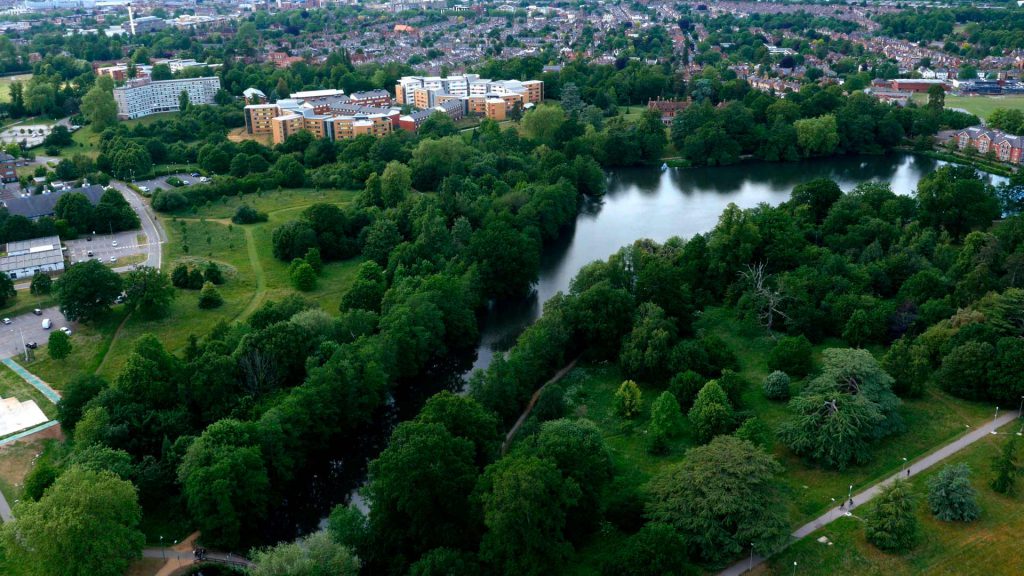 Arial of University of Reading Campus
